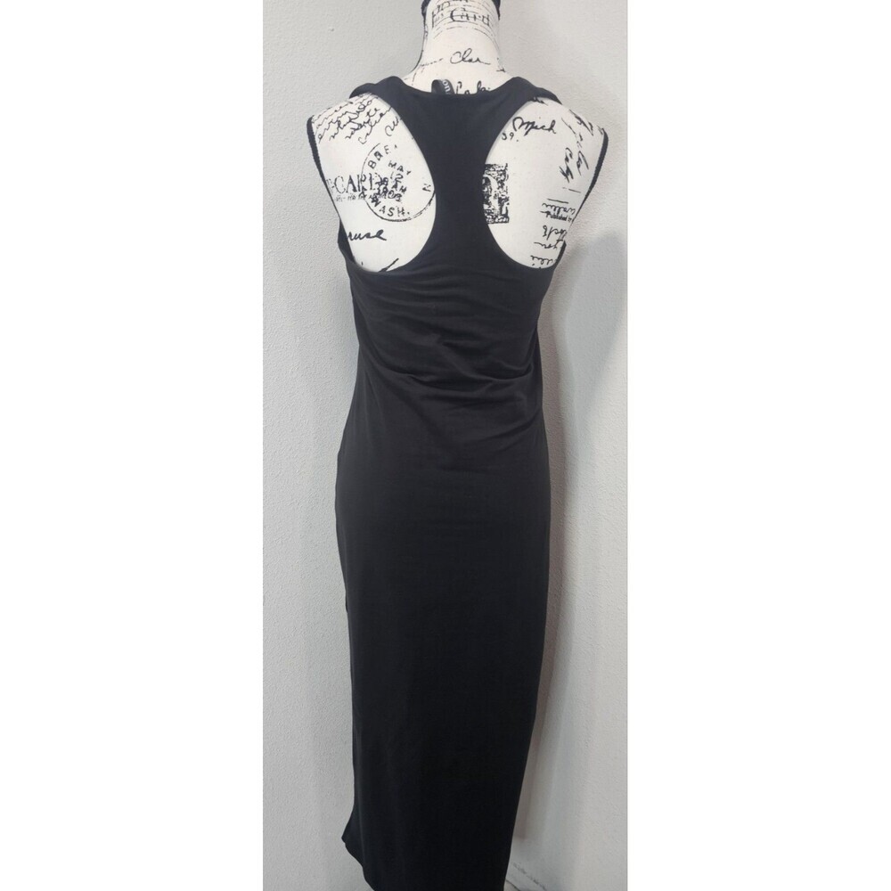 Vuori Halo Racerback Essential Tank Midi Dress Women’s L Black Built In Bra - Picture 5 of 14